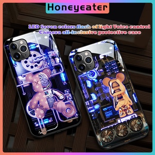 Ốp điện thoại có đèn flash led nhấp nháy hình ảnh đẹp mắt cho iphone 13 12 11 xs pro max