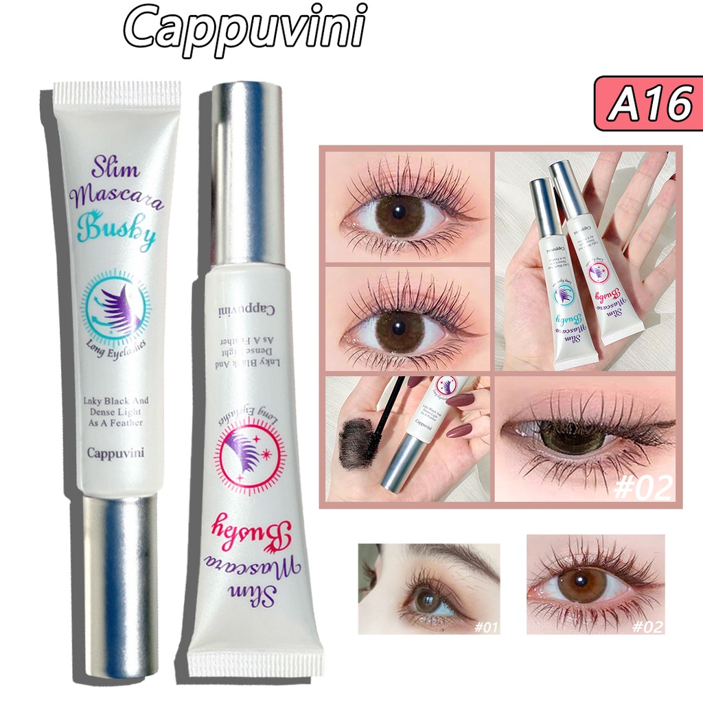 Mascara Cappuvini chuốt mi 6g lâu trôi tiện dụng chất lượng cao