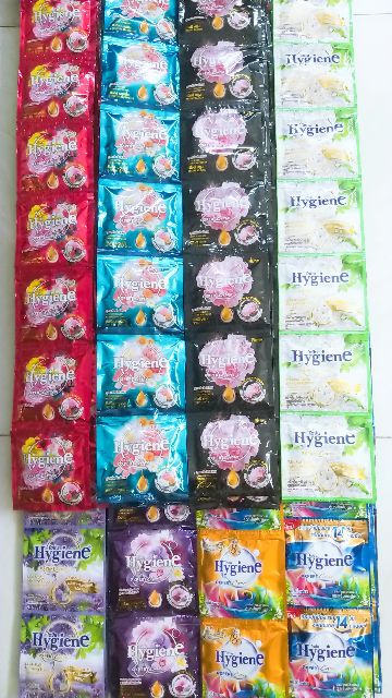 Nước xả vải Hygien 20ml - 1 dây 12 gói