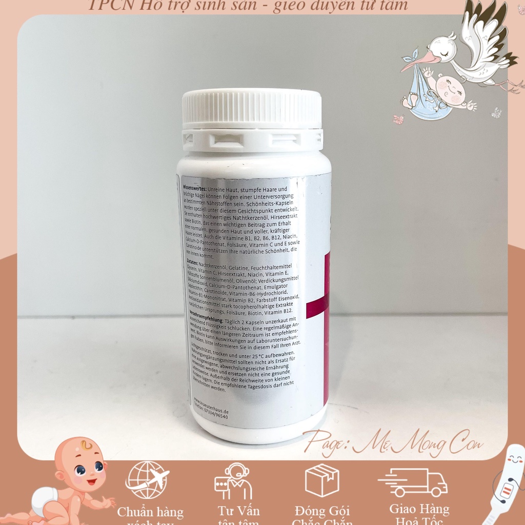 Hoa anh thảo schonheits  kapseln đức lọ 200 viên bổ nội tiết tăng thụ thai cho nữ Embott22