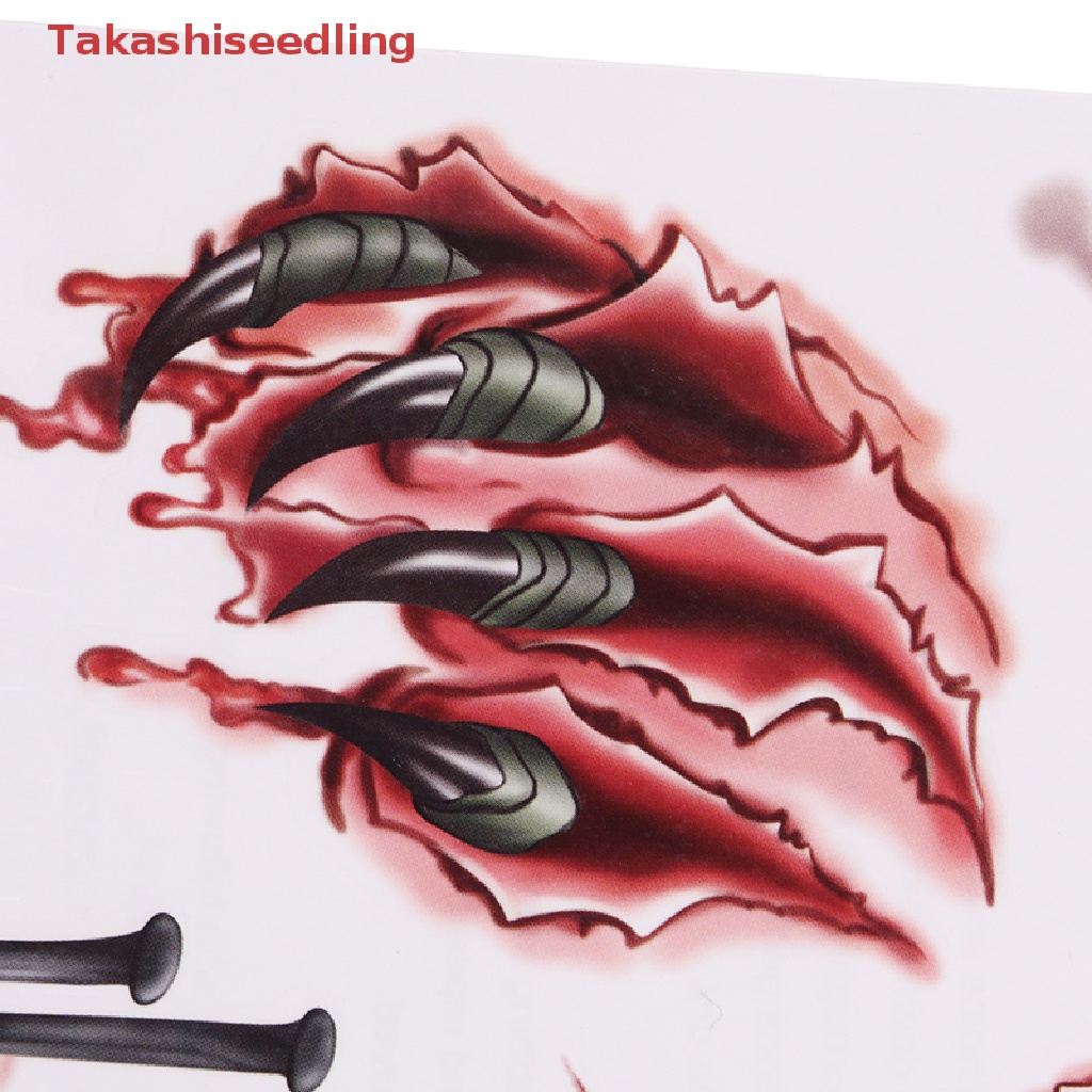 Set 11 Hình Xăm Dán Vết Sẹo Hóa Trang Halloween Độc Đáo