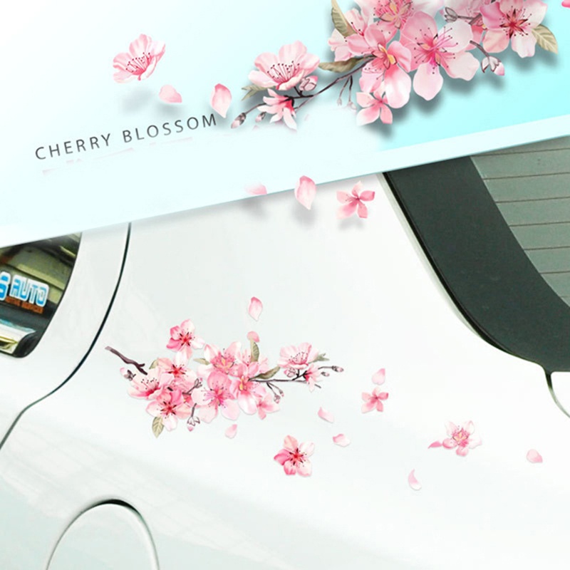 Decal dán xe hơi hình hoa anh đào