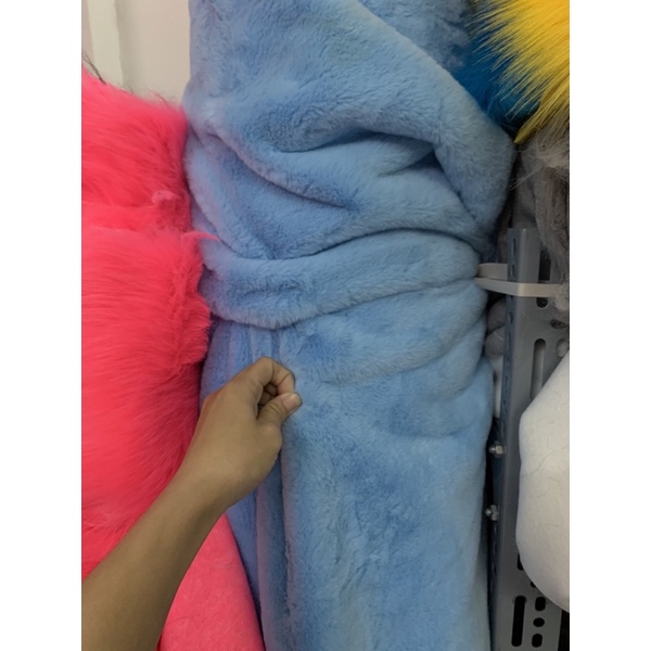 Vải lông mịn , vải lông thỏ mịn giá rẻ - vải lông làm hanmade
