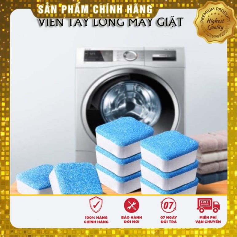 Hộp 12 Viên tẩy lồng máy giặt  diệt khuẩn , vệ sinh  an toàn  cho máy giặt , chăm sóc nhà cửa , chất tẩy rửa