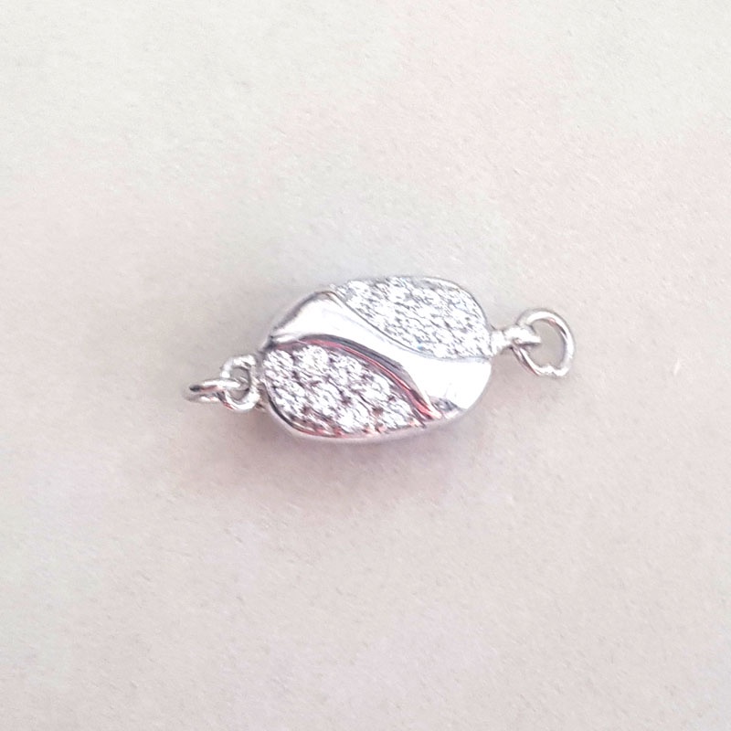 [K30B] Phụ kiện trang sức (DIY) - Khóa Yên ngựa nạm đá  zircon cho vòng cổ vòng tay kiểu chuỗi