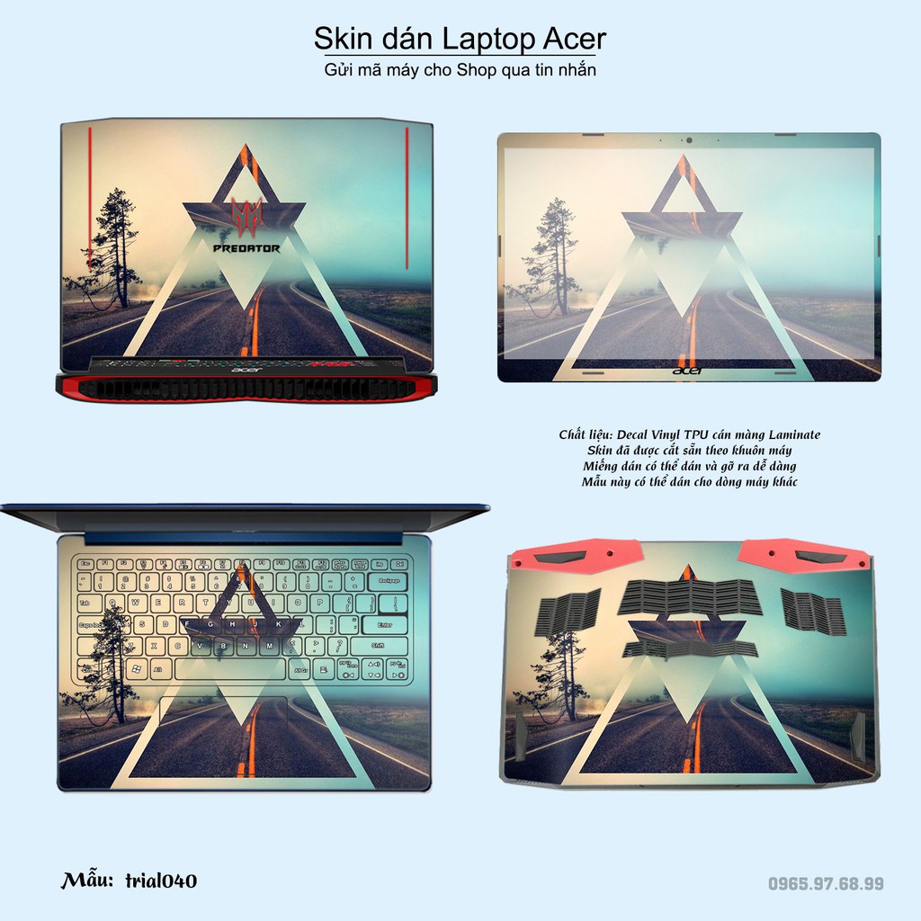 Skin dán Laptop Acer in hình Đa giác _nhiều mẫu 7 (inbox mã máy cho Shop)