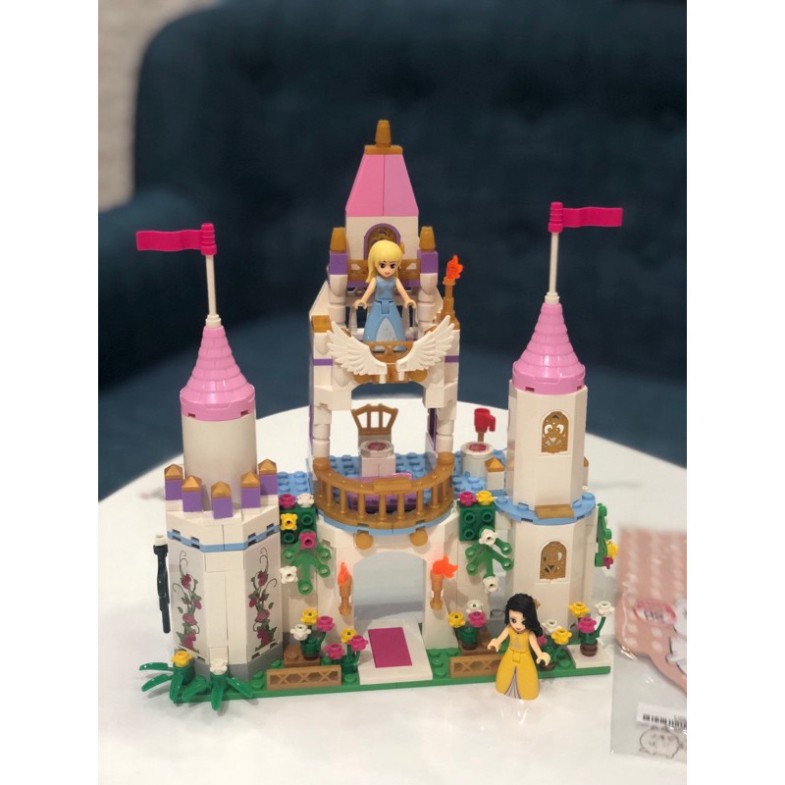 Lego con gái lắp ghép lâu đài công chúa với 356 miếng ghép - đồ chơi xếp hình
