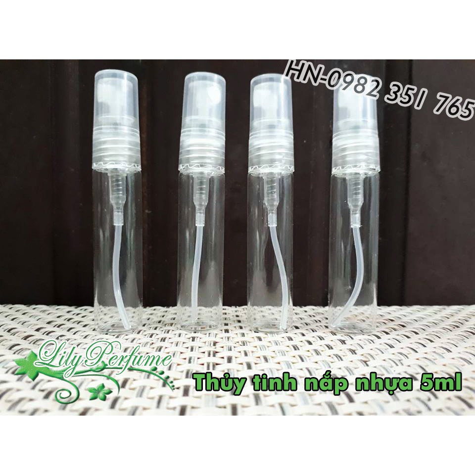 Lọ chiết nước hoa 2ml - 5ml thủy tinh mỏng (Vỏ chiết nước hoa/ Ống chiết nước hoa/ Chai chiết nước hoa)