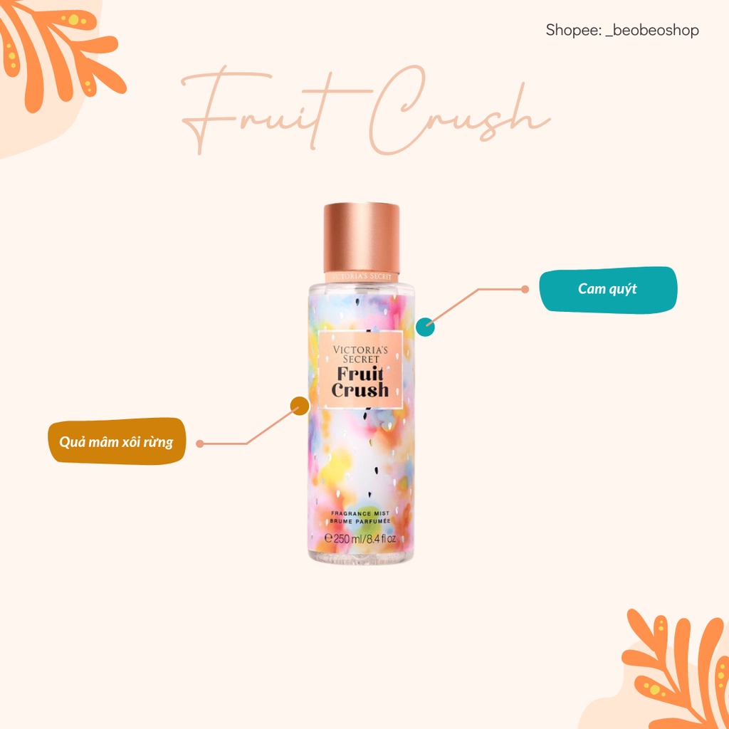 Xịt thơm bodymist Victoria’s Secret Fruit Crush - 250ml