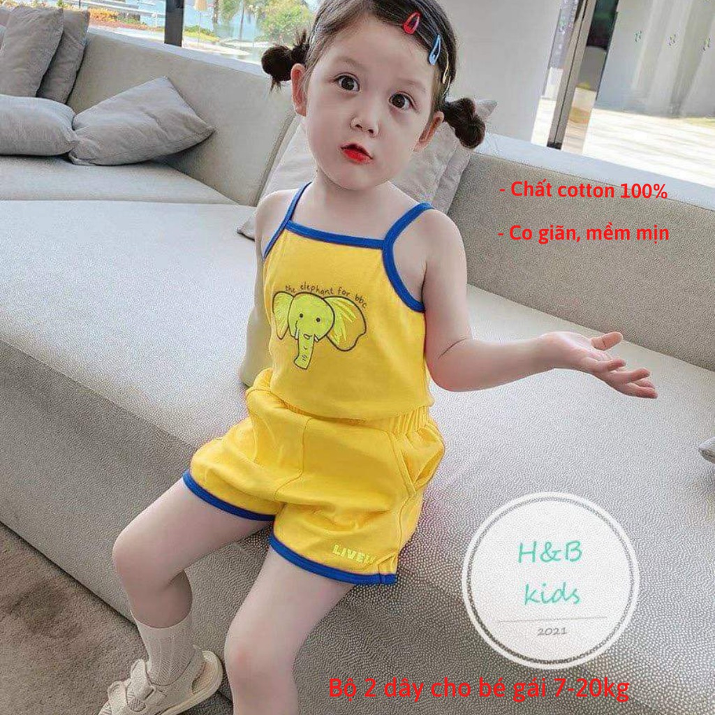 Bộ 2 dây chú voi con cho bé gái 8-22kg