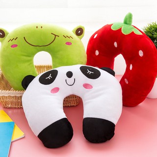 ⛔SIÊU RẺ⛔ Gối tựa đầu hình chữ U vải cotton nhiều màu sắc xinh xắn - được chọn mẫu