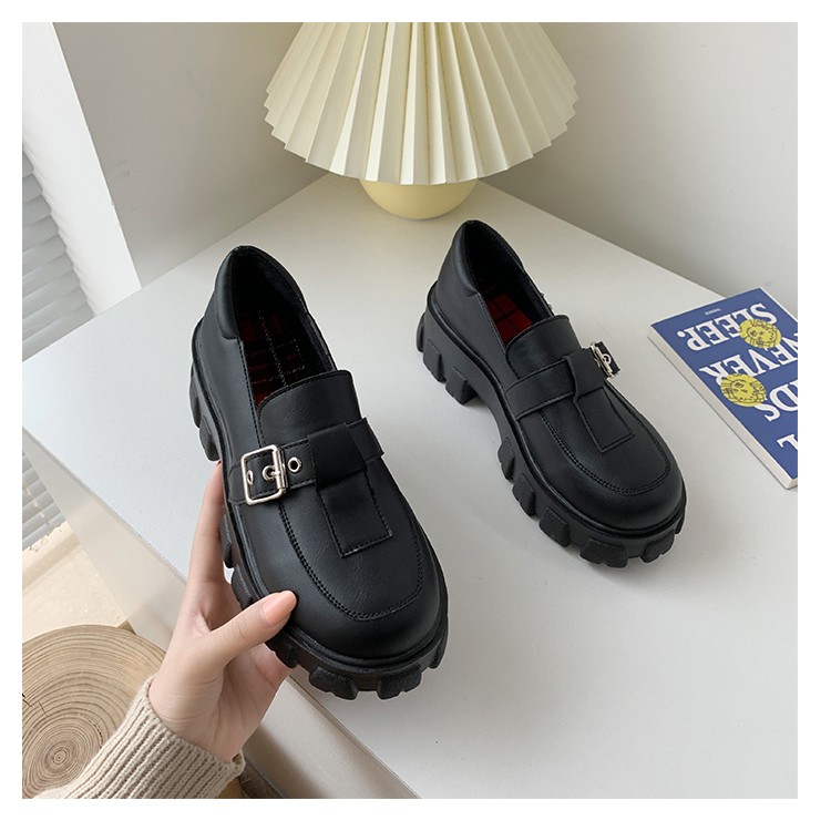 Giày Oxford da nữ đen thời trang - ảnh thật ở cuối - psyche | BigBuy360 - bigbuy360.vn