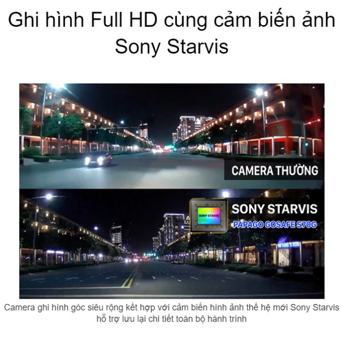 Camera hành trình Vietmap Papago S70G (Kèm Thẻ Nhớ 64Gb + Lắp Đặt) | BigBuy360 - bigbuy360.vn