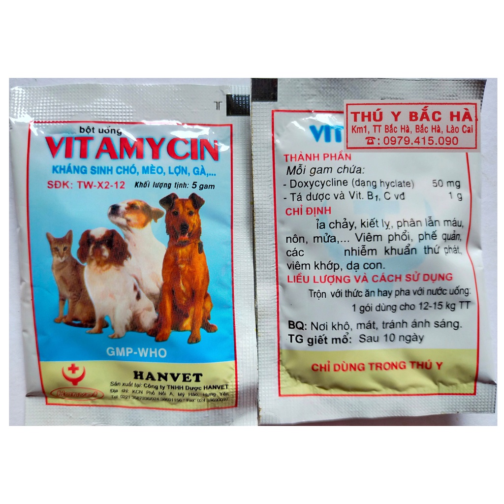VITAMYCIN 5g  Chuyên dùng cho chó, mèo