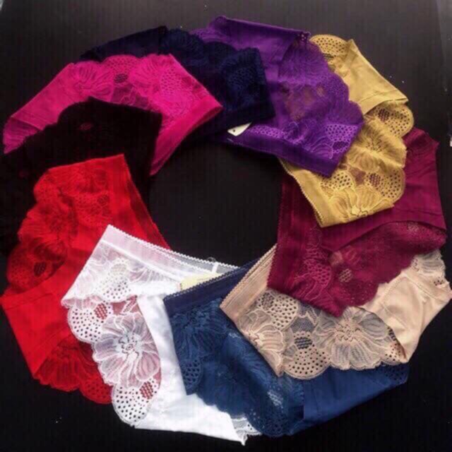 Combo 10 quần lót su phối ren