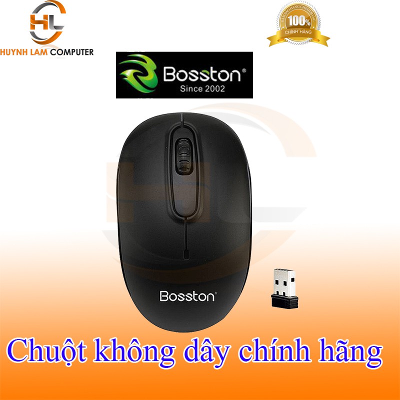 [Mã ELFLASH3 hoàn 10K xu đơn 20K] Chuột không dây Bosston Q1 (Màu Ngẫu Nhiên) hãng phân phối