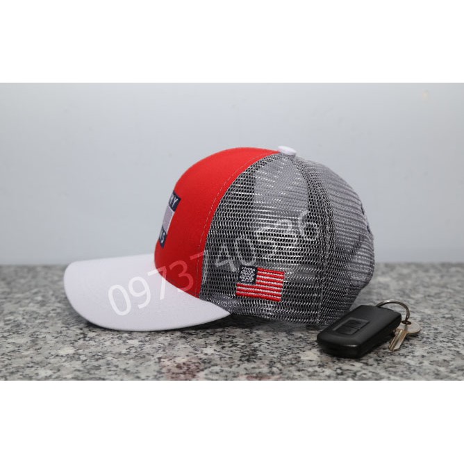 Mũ Kết Thời Trang In logo - Mũ Lưỡi Trai Phối Lưới
