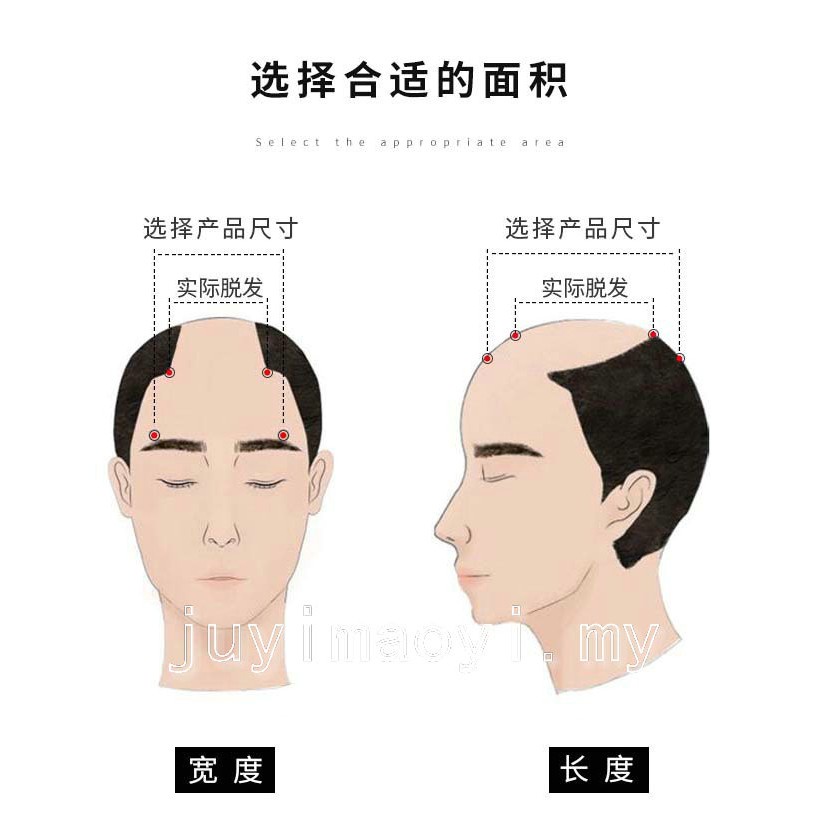 Tóc Giả Hai Mặt Có Kẹp Tiện Dụng Cho Nam
