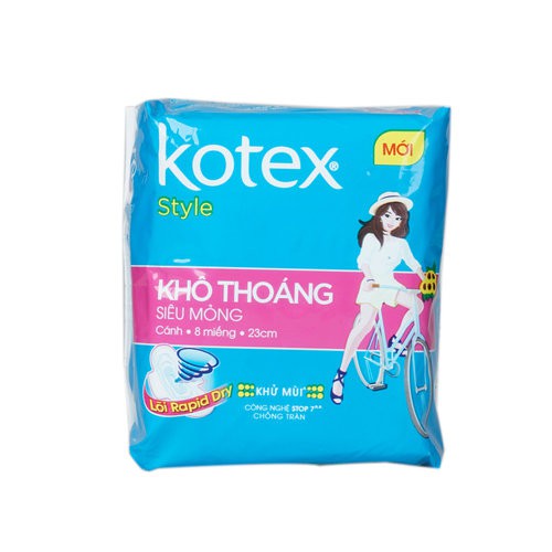 Băng Vệ Sinh Kotex Style Maxi Ban Đêm Có Cánh 4 Miếng 28cmx4