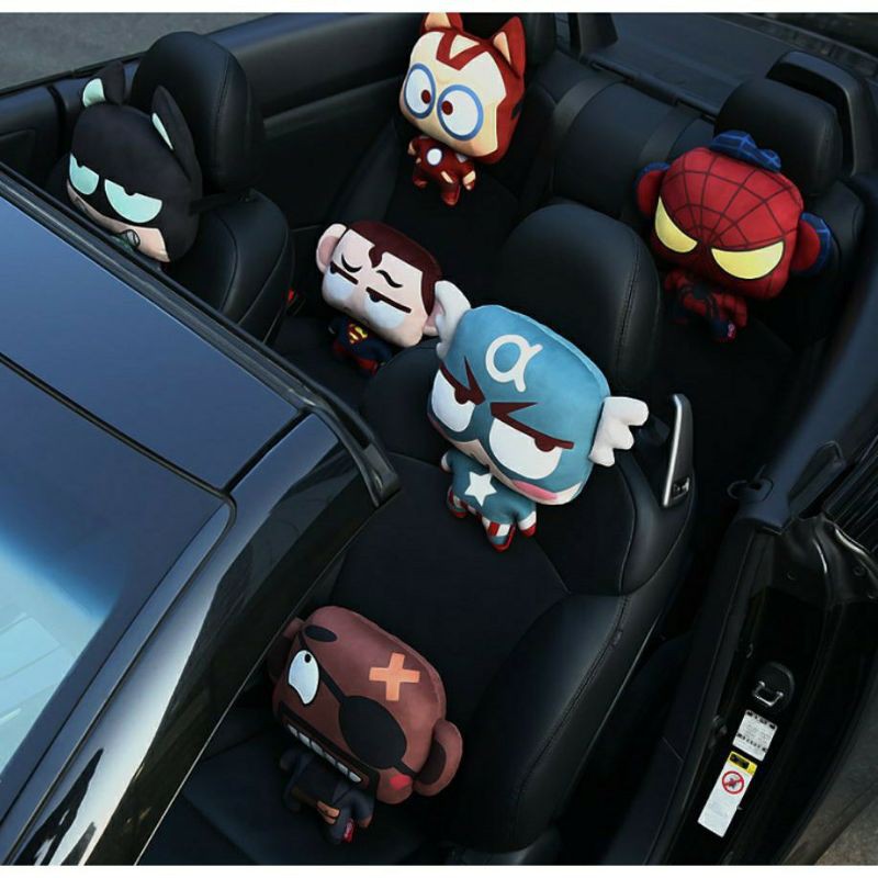 Gối tựa đầu ô tô MARVER, siêu anh hùng DC,hoạt hình cao cấp