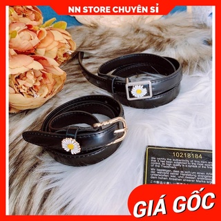 Dây nịt da nữ logo hoa cúc dễ thương 🛑 Thắt lưng nữ