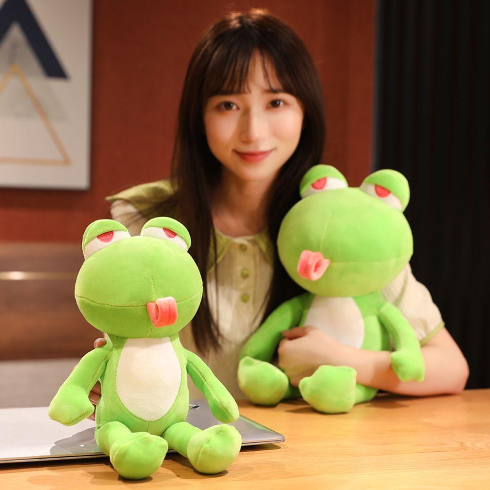 ANEMONE Chú Ếch Nhồi Bông Mềm Mại Đáng Yêu Cho Bé