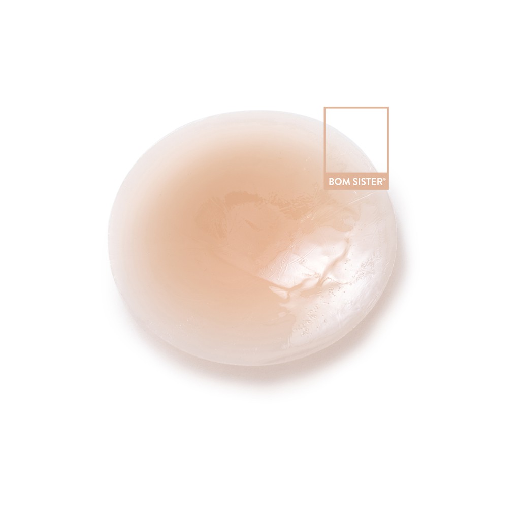 1 Cặp dán nhũ silicon tròn màu da 10.5cm BOM SISTER D905