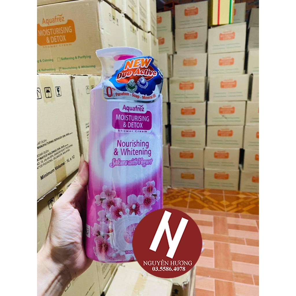 Sữa tắm Aquafrez 1000ml | Nhập khẩu Malaysia