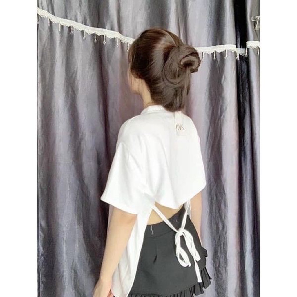 Áo thun nữ hở lưng cột dây SAU LƯNG - DUSKY