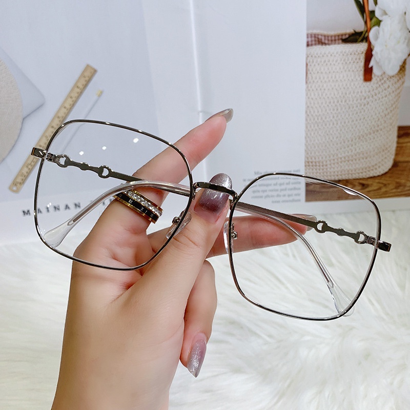 Mắt Kính Chống Bức Xạ Hình Vuông Phong Cách Hàn Quốc Độc Đáo