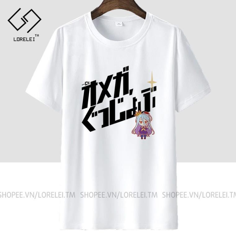 Áo thun No Game No Life Shiro Omega Good Job ngắn tay