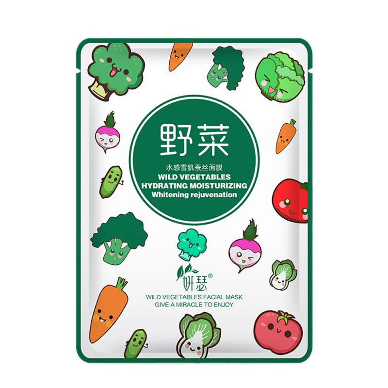 Mặt nạ giấy dưỡng ẩm làm mềm da chiết xuất rau củ quả tự nhiên