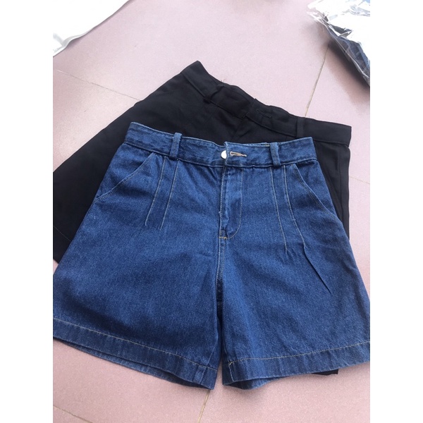 QUẦN SHORT XẾP LY CẠP CAO