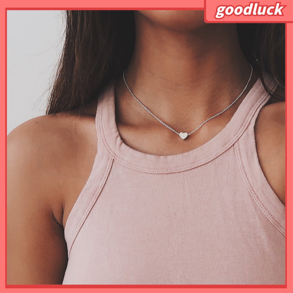 Vòng Cổ Choker Mặt Trái Tim Thời Trang Quyến Rũ Cho Nữ