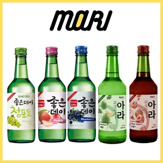 ship HCM Soju Hàn Quốc nhiều vị thương hiệu GoodDay Korice chai 360ml