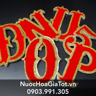 Phần 1- 2k5 Chữ mút đỏ nhung kim tuyến phụ kiện trang trí nhà tiệc sinh nhật thôi nôi đám cưới đầy tháng mừng thọ lễ tết