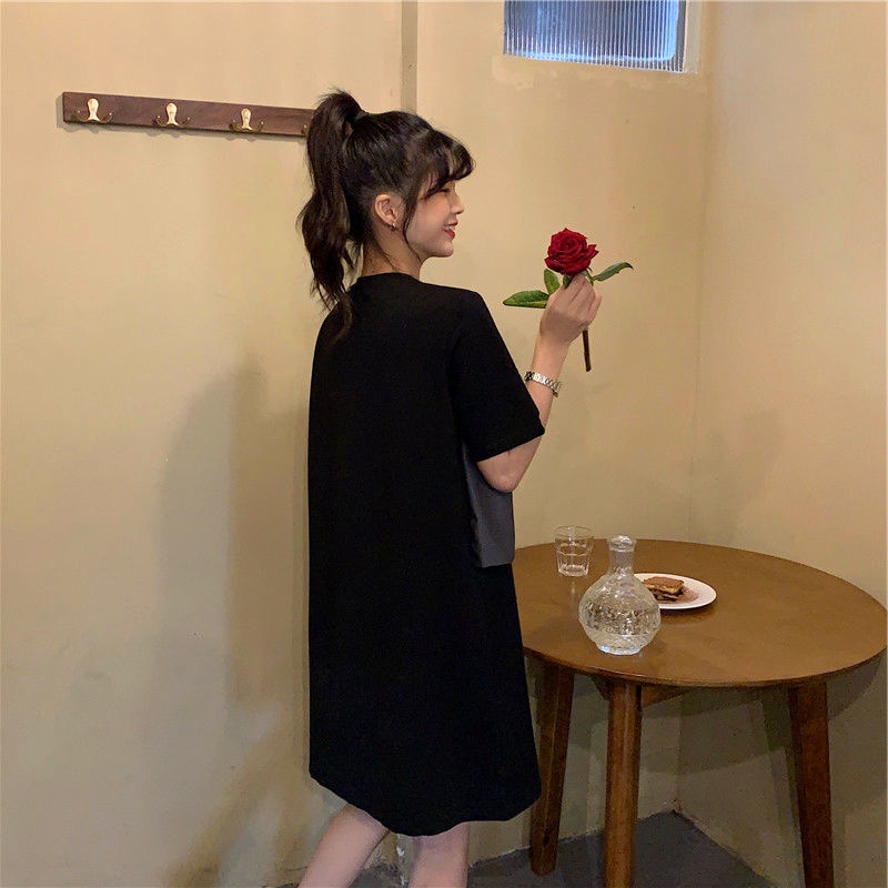 Đầm Thun Giả Hai Lớp Dáng Rộng Thời Trang Mùa Hè