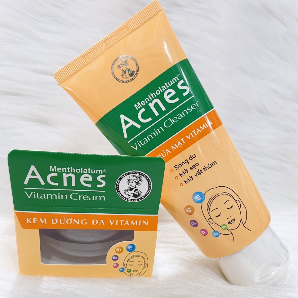 Combo Acnes Sáng Da, Mờ Sẹo, Mờ Vết Thâm (Sữa rửa mặt/gel mờ sẹo/kem dưỡng)