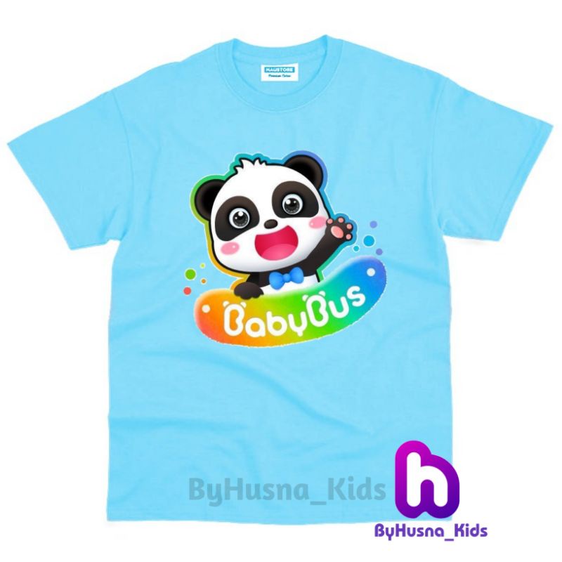 Áo thun cho bé trai và bé gái in hình hoạt hình BABYBUS dễ thương, chất liệu cotton mềm mịn thoáng mát NTShirt 04