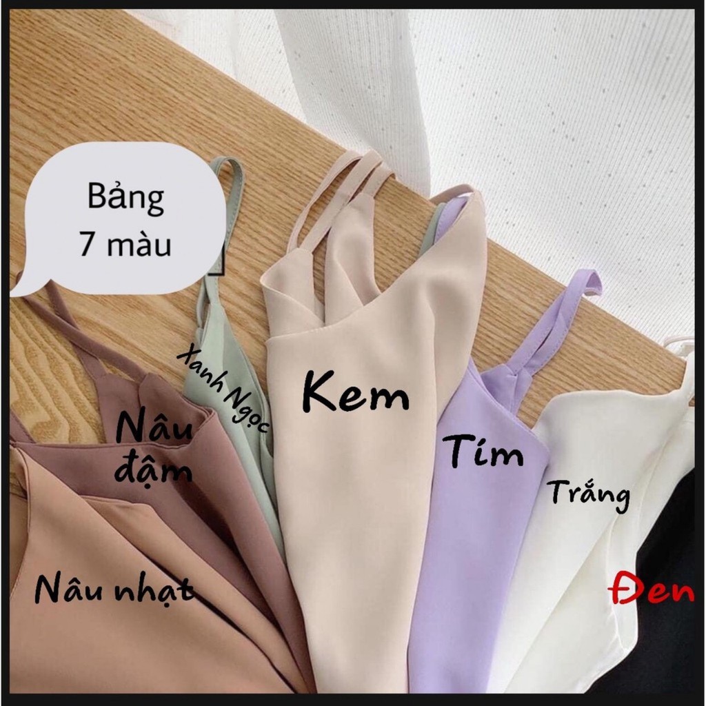 [Mã FAMAYWA giảm 10K đơn 50K] Áo hai dây đũi lụa full màu siêu hot form rộng-OTUTA | BigBuy360 - bigbuy360.vn