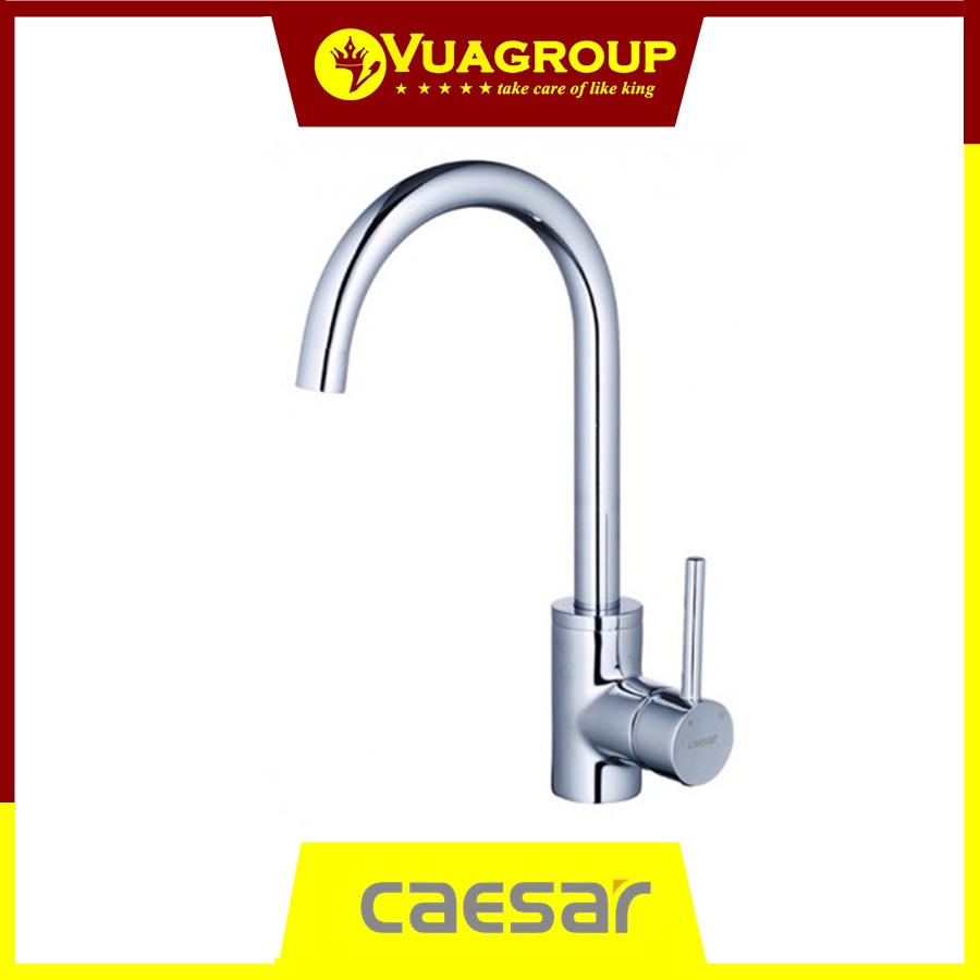 Bộ vòi bếp nóng lạnh gắn chậu caesar K695C bao gồm dây cấp