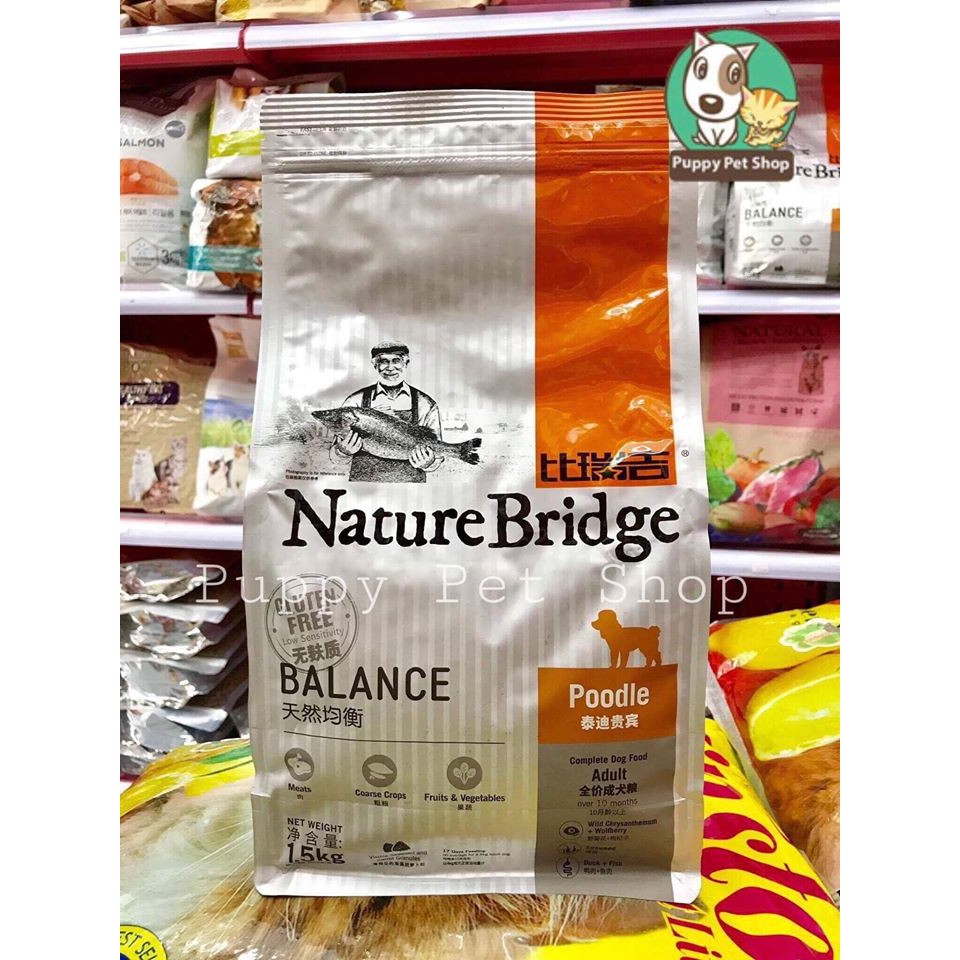 Thức Ăn Hạt Nature Bridge Dành Riêng Cho Chó Poodle Trưởng Thành Gói Lẻ 500g