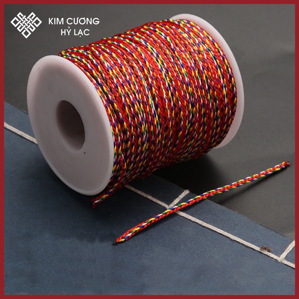 Chỉ Ngũ Sắc [Kim Cương Hỷ Lạc] Tết Vòng Tay Combo 2-5M