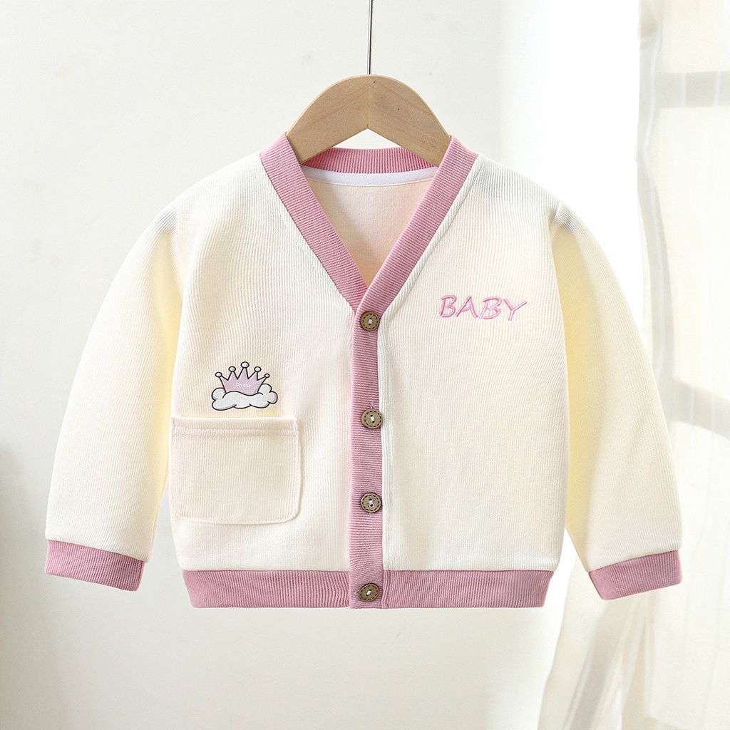 Áo khoác thu đông bé trai bé gái, Áo khoác Cardigan cho bé
