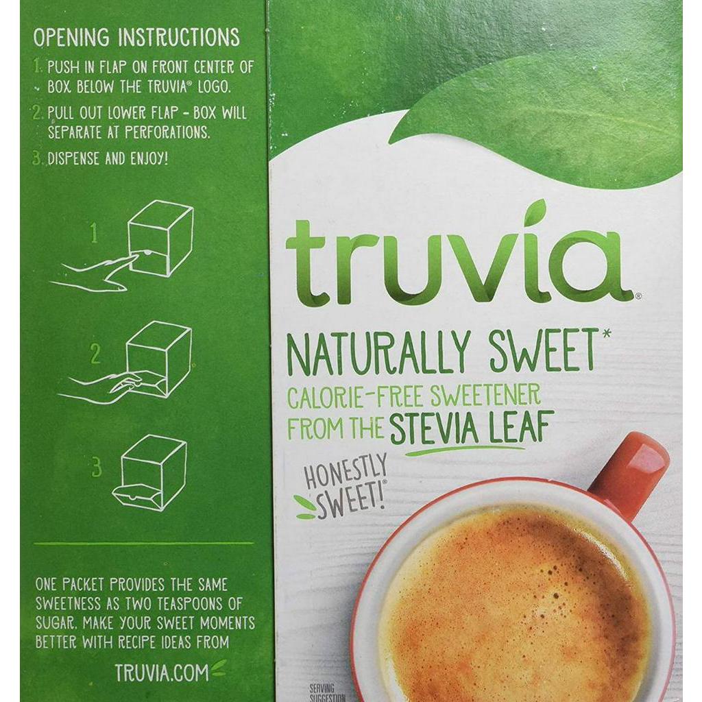 Hộp 400 gói đường cỏ ngọt (kiêng) Truvia Natural Stevia Sweetener Packets, non-GMO, gluten-free, sugar-free, kosher (2g)