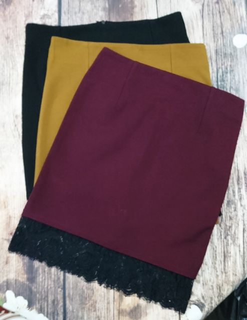 Chân váy ôm công sở phối ren | BigBuy360 - bigbuy360.vn