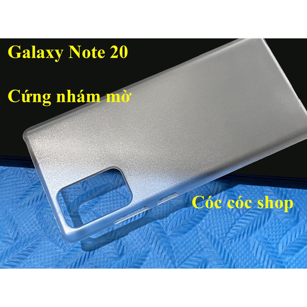 Ốp lưng Sam sung Note 20 / Note 20 Ultra nhựa CỨNG TRONG SUỐT/ CỨNG NHÁM MỜ | BigBuy360 - bigbuy360.vn