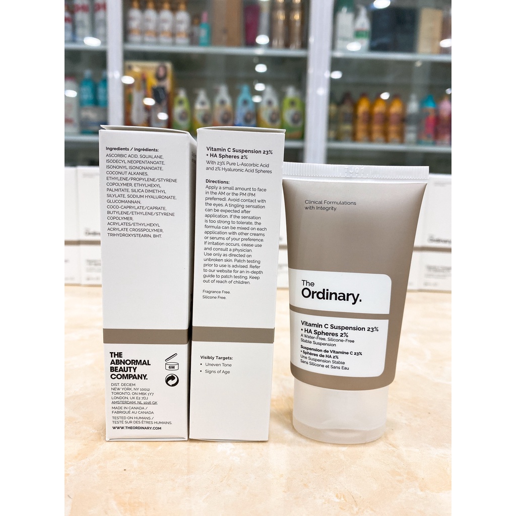 Kem Dưỡng Da The Ordinary Vitamin C Suspension 23% + HA Spheres 2% Canada