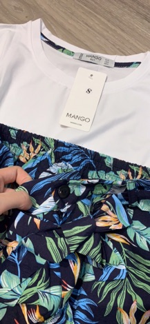 Bộ cotton quần tơ đũi