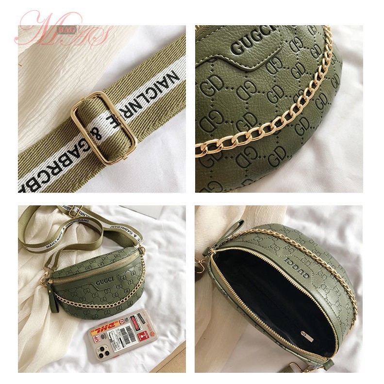 【MAS】New Fashion Ladies Chain Chest bag Popular Shoulder Bag Classic Retro Sling bag korea GD